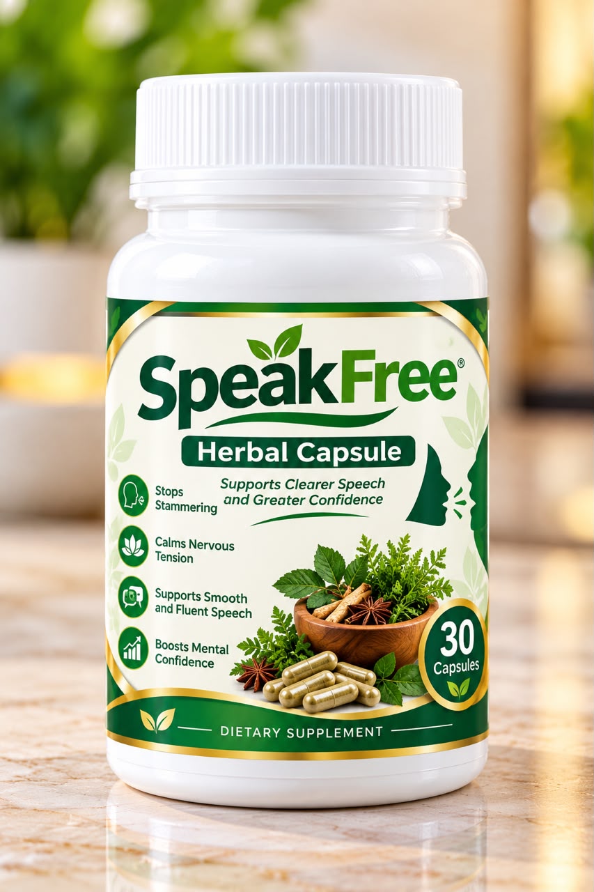SpeakFree Herbal Capsule bottle, 30 capsules